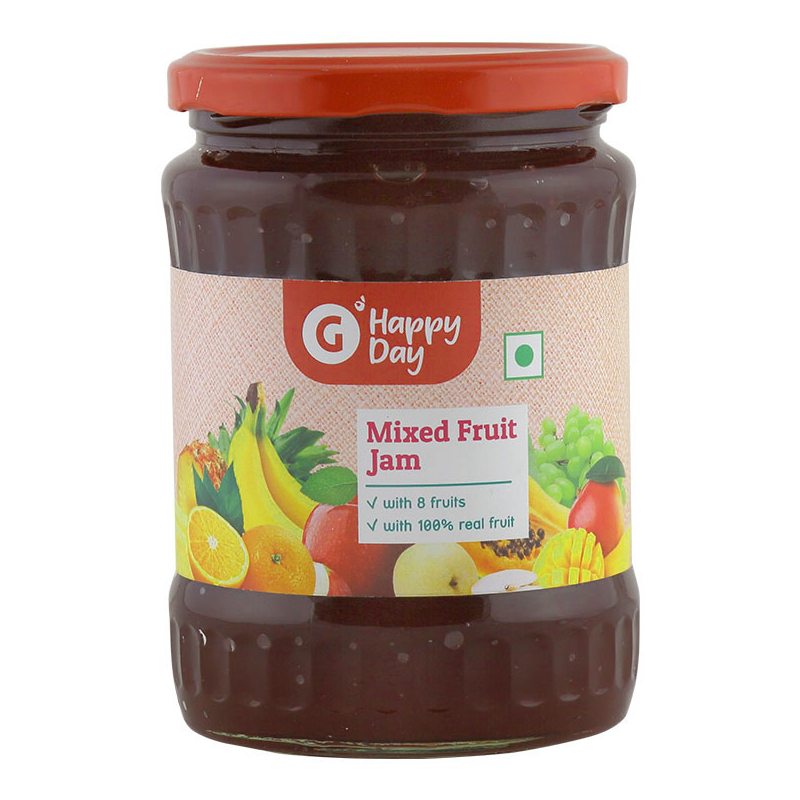 Grofers Happy Day Mixed Fruit Jam + Tomato Ketchup
